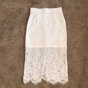 Lulu’s Lace Skirt.